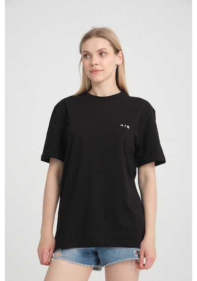 Süperlife Kadın Bisiklet Yaka Regular Fit Baskılı Tişort Spr21yk23 Black Süperlife Kadın Bisiklet Yaka Regular Fit Baskılı Tişort Spr21yk23 Black