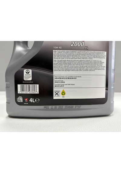 Mobil Super 2000 X1 10w-40 4l Motor Yağı Üretim Tarihi 2025