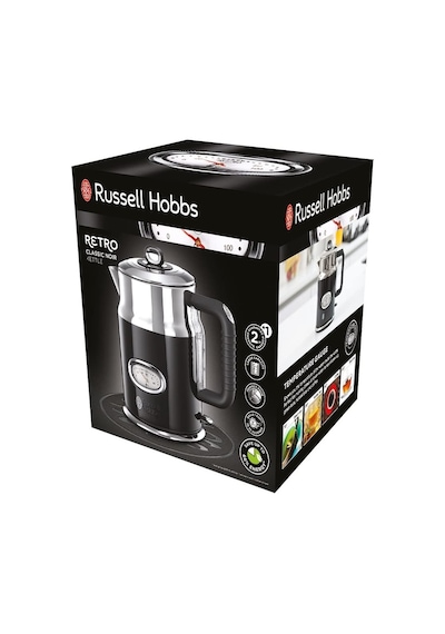 Russell Hobbs 21671-70 Retro Classis Noir 1.7 LT Çelik Su Isıtıcı Kettle