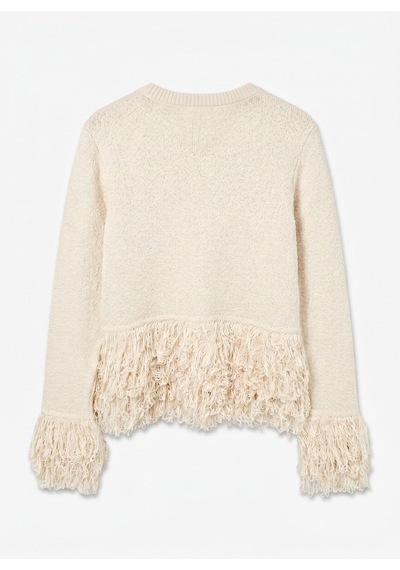 Vero Moda Ekru Kadın Bisiklet Yaka Kazak 10359617-110809 Tcx