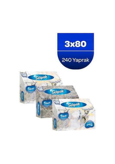 El Ve Yüz Havlusu 240 Yaprak Mermer Desen 3'lü Z Katlama Açık Gri