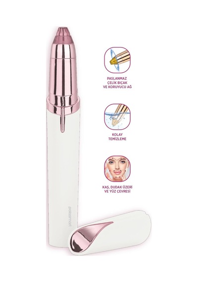 Polosmart Pbs819 Pilli Led Aydınlatmalı Kaş Düzeltme Cihazı Pembe Diğer