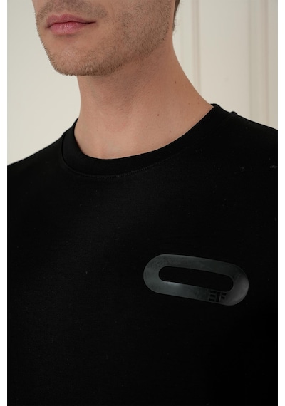Efor Ts 888 Slim Fit Siyah Spor T-shirt Siyah