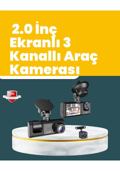 Bay Full Hd Çift Yönlü Araç Kamerası Hareket Algılama Döngüsel Kayıt Najmaddin 32145432