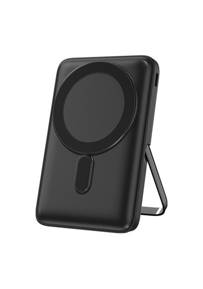 Wiwu Wi-p011 Gentleman Serisi Led Işık Göstergeli Standlı Kablosuz Powerbank 10.000mah 15w Siyah Siyah
