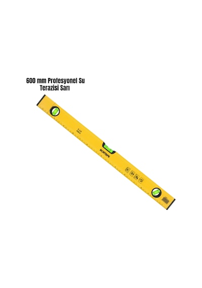 600mm Su Terazisi Sarı