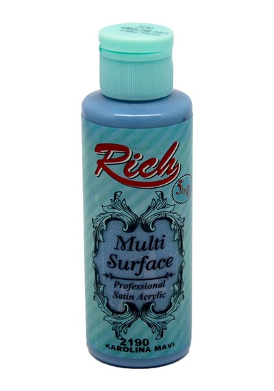 Rich Multi Surface Akrilik Boya 130 Cc. - 2190 Karolina Mavi