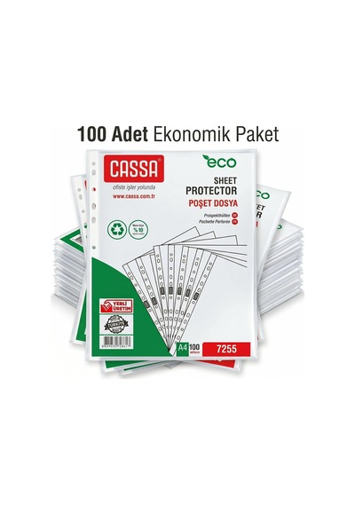Poşet Dosya Eco 30 Mikron 100'lü Paket 0.75 LT - 2.5 LT - 12 KG