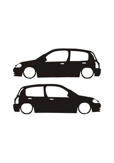 Clio Araba Resmi Cam Sticker Yapıştırma