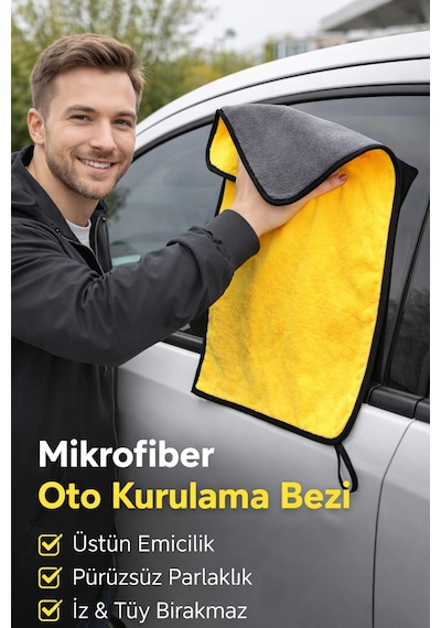 Premium Oto Seti 8'li Kurulama, Ayna, Sünger, Detay Fırçaları,eldiven, Güderi Bez