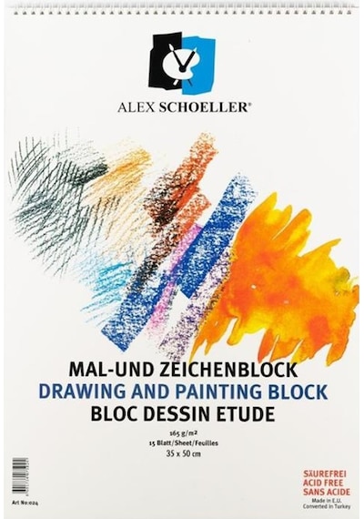 Alex Schoeller 35X50 165G Resim Defteri 15 Sayfa