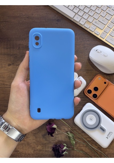 Samsung Galaxy A10 Uyumlu Kamera Korumalı Darbeye Dayanıklı Renk Atmayan Fab Silikon Kılıf Mavi