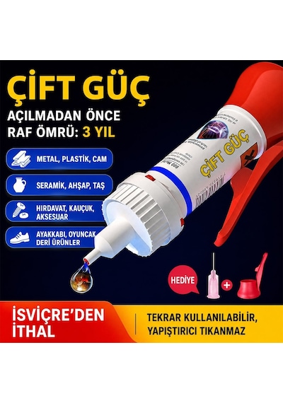Powermaster Pm-29676 Yağ Bazlı Jel Tipi Süper Hızlı Çok Amaçlı Güçlü Yapıştırıcı