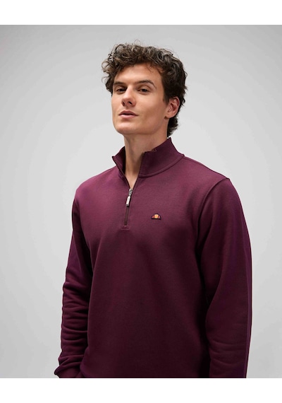 Ellesse Yarım Fermuarlı Bordo Erkek Sweatshirt Em580 Bordo