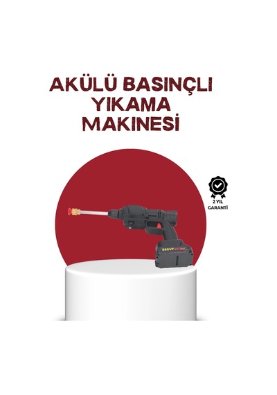 Mey İthalat Çok Fonksiyonlu Şarjlı Basınçlı Yıkama Tabancası Ev Araç Bahçe
