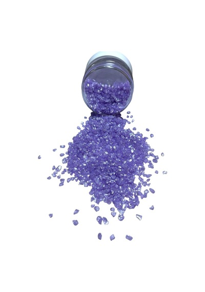 Epoksi Çalışmalarınız İçin Parlak Cam Kırıkları 2-4 Mm Lila 100 Gr
