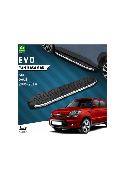 S-dizayn Kia Soul Evo Krom Yan Basamak 173 Cm 2009-2014 A+ Kalite