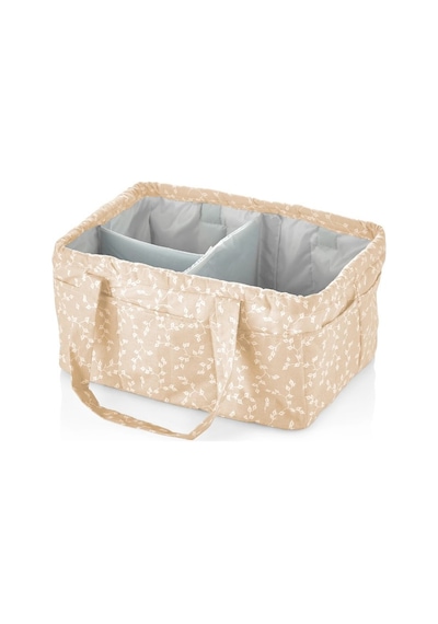 Katlamalı Anne & Bebek Organizer 795 Somon Çiçek Çok Renkli