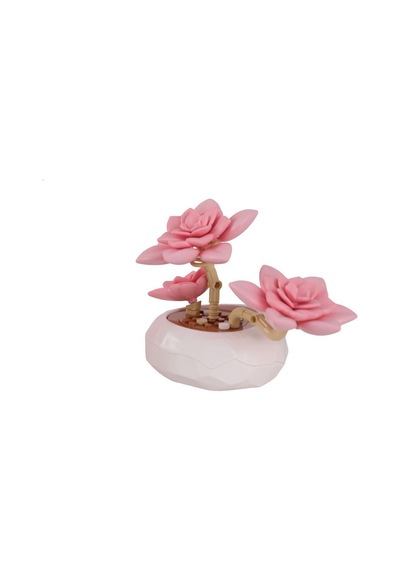 P655064 Panlos Pembe Nilüfer Sukulent Model 82 Parça Block Oyuncak