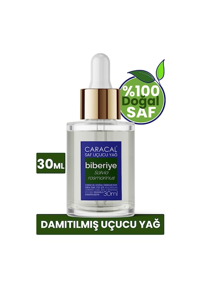 Caracal Saf Biberiye Yağı Doğal Biberiye Uçucu Yağı 30 ML