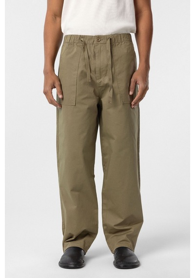 Vamos Baggy Fit Gabardin Pantolon Haki