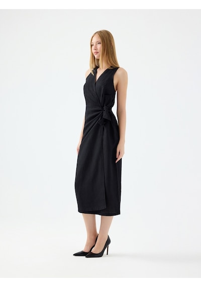 Kadın Regular Fit Elbise Lf2039201 Black Siyah