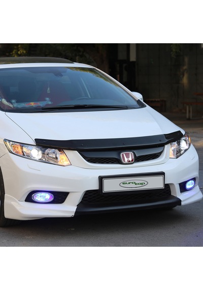 Eurocap Honda Civic 9 Ön Kaput Koruma Rüzgarlık 3Mm Abs 2012-16
