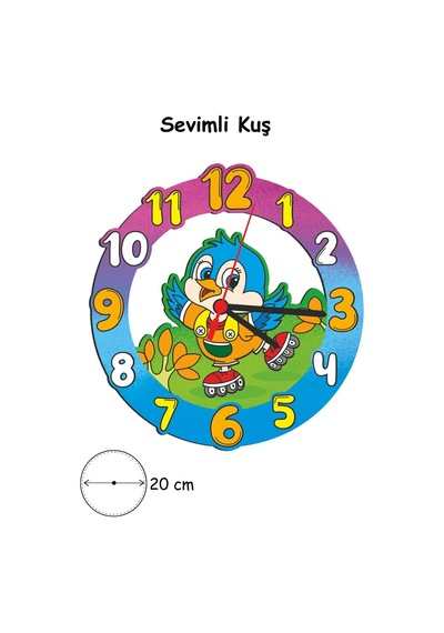 Ahşap Saat Boyama Boyama Etkinlik Seti
