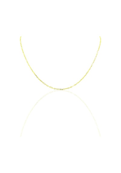 Gümüş 45 Cm Altın Rengi Aralıklı Figaro Zincir Sgtl10100Gold
