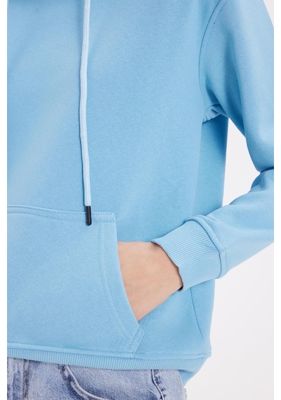 Tudors Kadın Relax Fit Rahat Kesim Pamuklu Kapüşonlu Kanguru Cepli Mavi Sweatshirt-39936 Mavi Tudors Kadın Relax Fit Rahat Kesim Pamuklu Kapüşonlu Kanguru Cepli Mavi Sweatshirt-39936 Mavi