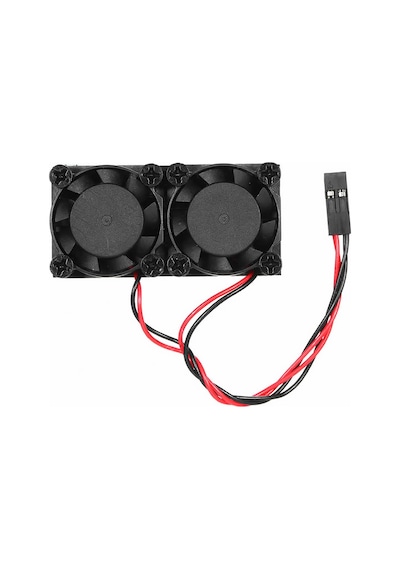 Raspberry Dual Fan Set Pi 4 3 B B+ 2 Adet 9mm Alüminyum Blok Çift Soğutma Fanı Isı Emici Dağıtıcı