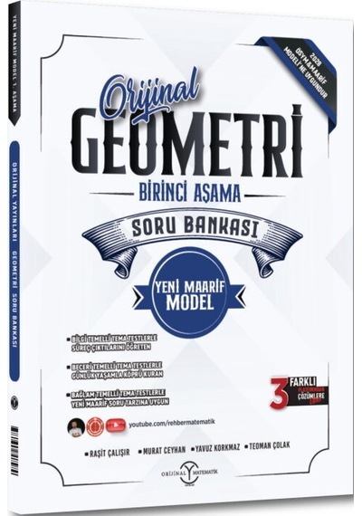 Orijinal Yayınları Geometri Maarif Birinci Aşama Soru Bankası