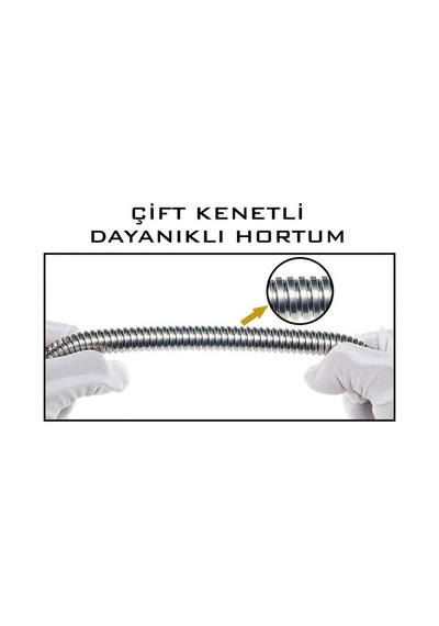 Aqua 5 Fonksiyonlu Duş Başlığı, Örgülü Duş Hortumu Ve Krom Mafsal Duş Takımı Diğer