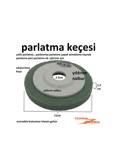 Flap Cila Keçesi Kuyumcu Parlatıcı 110luk Küçük Taşlamaya Sıkıştı