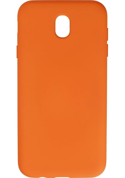 Newface Samsung Galaxy Uyumlu J7 Pro / J730 Kılıf Nano İçi Kadife Silikon Semeglbl - 38 - Turuncu