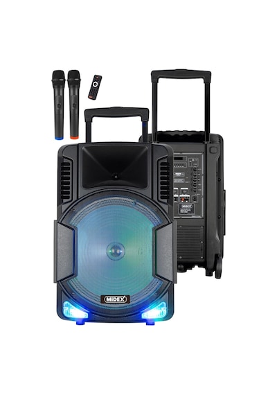 Midex MXR-1200 Taşınabilir Seyyar Mikrofonlu Akülü Ses Sistemi