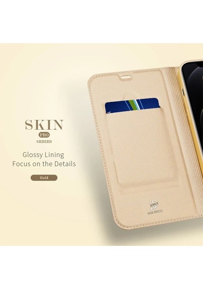 Dux Ducis Apple     Uyumlu iPhone 12 Pro Max Kılıf Kapaklı Flip Cover Kılıf Skin Pro Series Kılıf- 5775