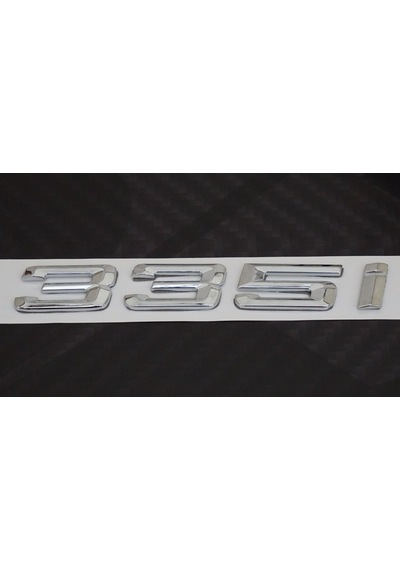 Bmw 335İ Bagaj Krom Metal 3M 3D Yazı Logo