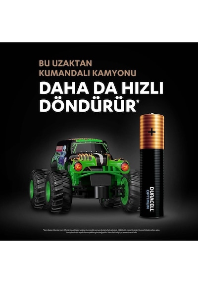Duracell Optimum LR03/MN2400 1.5 V Alkalin AAA İnce Kalem Pil 16’lı