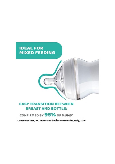 Chicco Naturalfeeling Akış Ayarlı Biberon Emziği 4 Ay+, 2'li