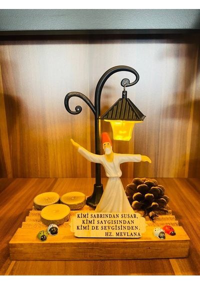 Mevlana Sözleri Resimli, Mevlana, Rumi, Dini Hediye Dekor Lamba