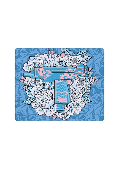 Porge Lingyun Series Esport Mouse Pad 48x40, 50x50 Mouse Pad Speed Premium Smooth , Blue Uzi, 480x400x4 Mm