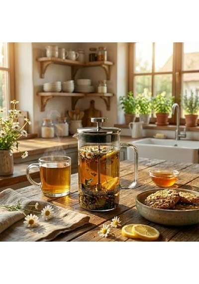 350 Ml Borosilikat Cam Termisil French Press Dayanıklı Cam Çay &amp Filtre Kahve Demleme, Bitki Çayı, Kahve Pr Diğer