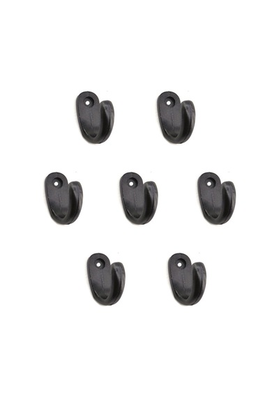Büyük Tekli Fincan Askı, Dekor Askısı - Siyah, 12x23x30 Mm