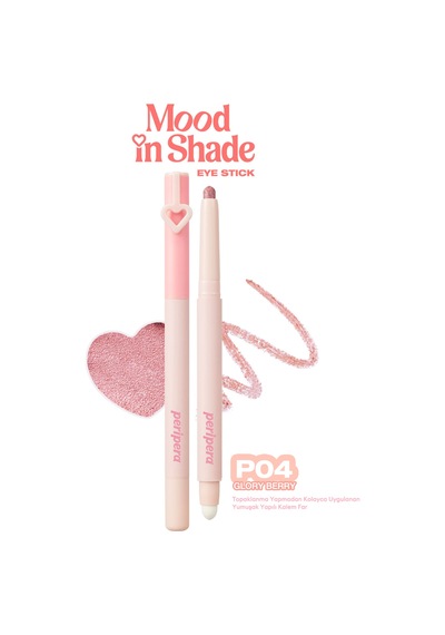 Topaklanma Yapmadan Kolayca Uygulanan Kalem Far Perıpera Mood In Shade Eye Stick P04 Glory Berry P04 Glory Berry