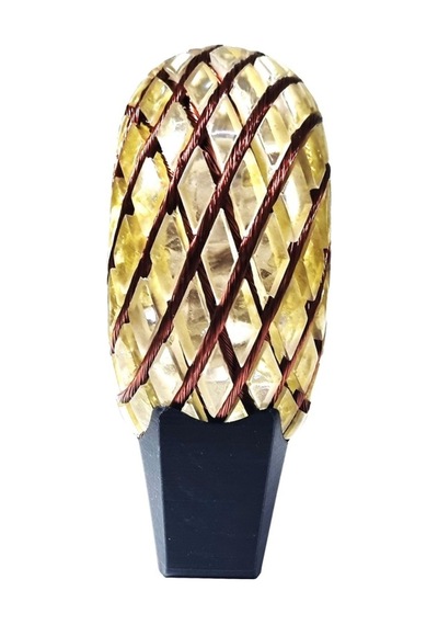 Z Torus Energy Rodin Coil Sitrin Doğal Taş 15cm Pemf Sarı