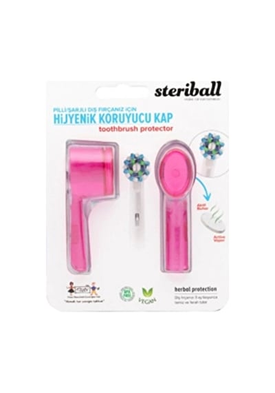 Steriball Şarjlı Diş Fırçası Koruma Kabı 2'li Pembe