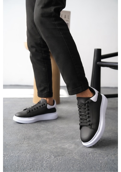 Daxtors Daxors D0125 Günlük Ortopedik Erkek Sneaker Spor Ayakkabı Siyah-beyaz