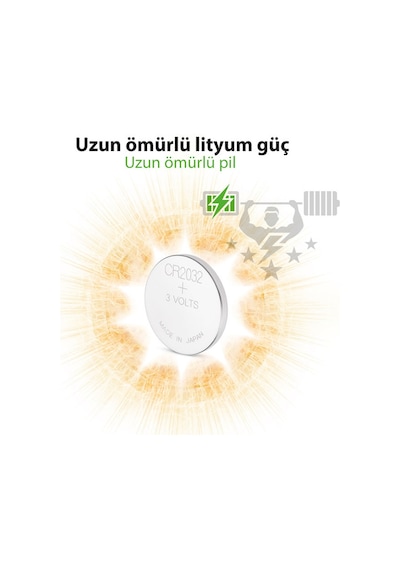 PİL 2032 LİTYUM PARA PİL GP CR2032 (BEŞLİ PAKET)