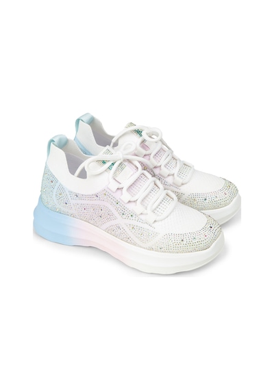 Deery Kadın Beyaz Taş Detaylı Sneaker Ayakkabı - K0516zbyzc01 Beyaz